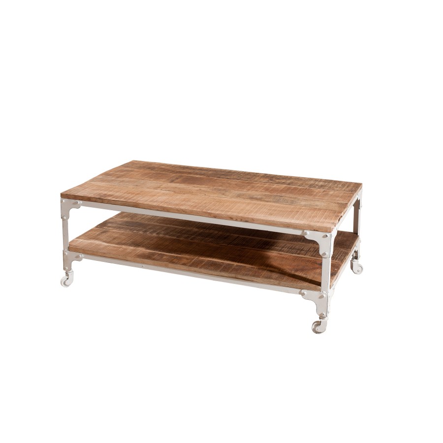 Table basse industrielle double plateau 110 x 60 cm Meubles Macabane meub -> Table Basse Double Plateau Design Table basse industrielle double plateau 110 x 60 cm Meubles Macabane meub -> Table Basse Double Plateau Design
