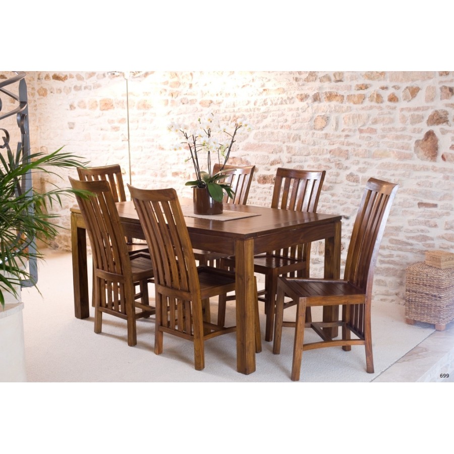 Table à manger mindi rallonge 160/200 cm - Meubles Table à manger mindi rallonge 160/200 cm - Meubles