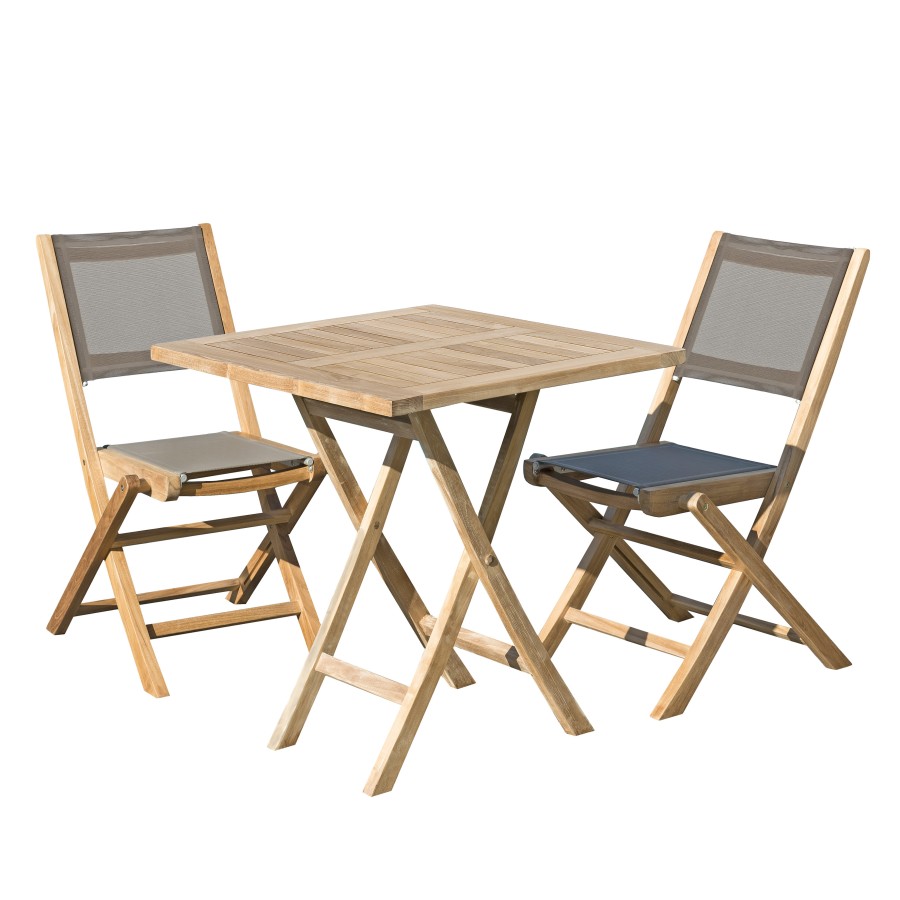 HARRIS SALON DE JARDIN EN BOIS TECK 2 pers Ensemble de jardin 1
