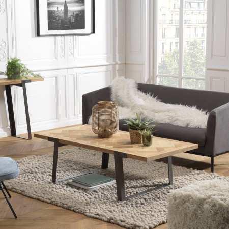 CLEMENCE - Table basse rectangulaire plateau...