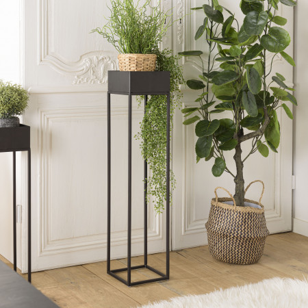 DALY - Sellette carrée / porte plantes GM noire...