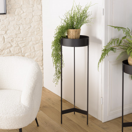 DALY - Sellette ronde / porte plantes GM noire...