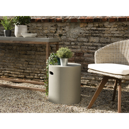 HANS - Table d'appoint de jardin ronde 40x40 cm...