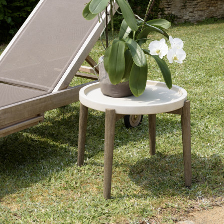 HANS - Table d’appoint ronde 50x50cm plateau...