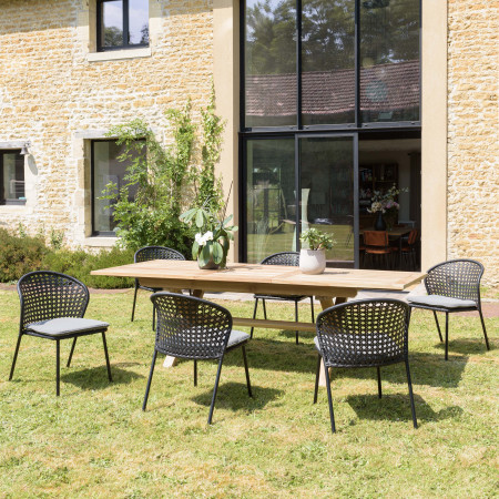 MALO - SALON DE JARDIN 6 PERS. - 1 table...