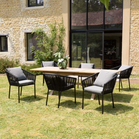 MALO - SALON DE JARDIN 6 PERS. - 1 Table...