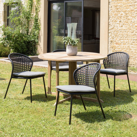 MALO - SALON DE JARDIN 4 PERS. - 1 Table ronde...