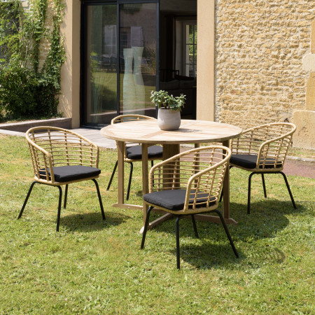 MALO - SALON DE JARDIN 4 PERS. - 1 Table ronde...