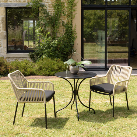 Salon de Jardin Teck Table ovale extensible 180/240 + 6 chaises pliantes  SUMMER ref. 30020842, Ensemble repas