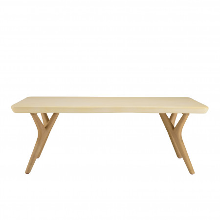 GREGOIRE - Table basse rect. 120x60cm pied Y...