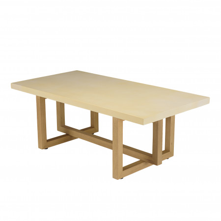 GREGOIRE - Table basse rect. 128x64cm pied...