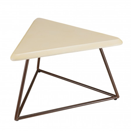 GREGOIRE - Table d’appoint 60x60cm pieds acier...