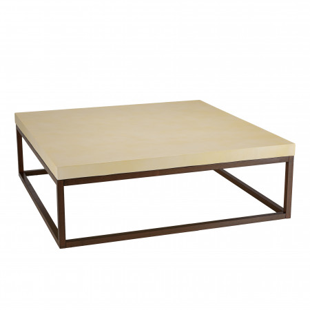 GREGOIRE - Table basse 120x120cm pieds cubiques...