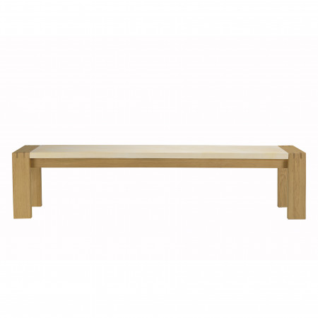 GREGOIRE - Banc chêne naturel 202x40cm, assise...