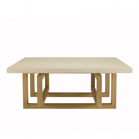 GREGOIRE - Table basse carrée 110x110cm pied...