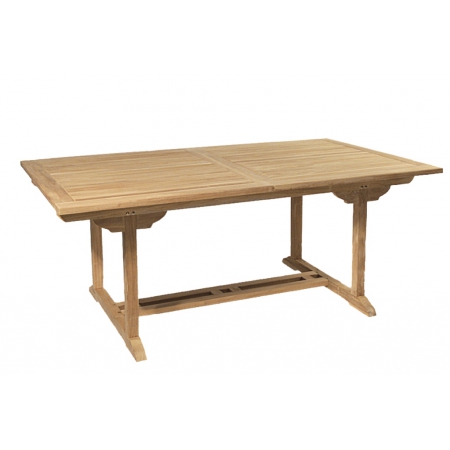 Table jardin teck massif octogonale extensible 8 à 10 personnes