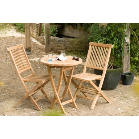 HARRIS - Table de jardin 2 personnes, ronde...