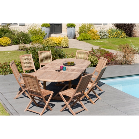 HARRIS - Table de jardin 10/12 personnes -...