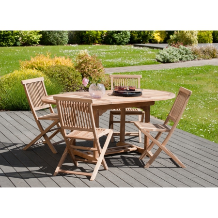 HARRIS - Table de jardin 4/6 personnes -  ovale...