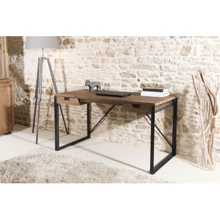 Bureau FLEUR Pieds Croisés - Bureau Pas Cher