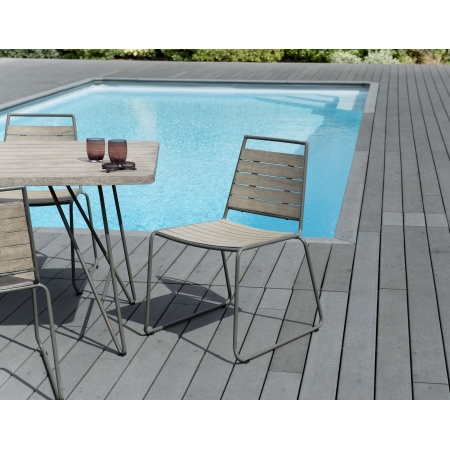 HYACINTHE - Ensemble de 2 chaises de jardin...