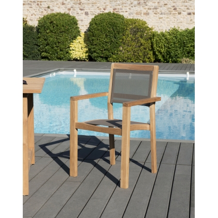 HARRIS - Ensemble de 2 fauteuils jardin...