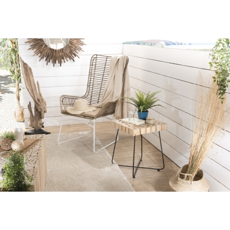 LALY - Table d'appoint 41x41cm plateau carré...
