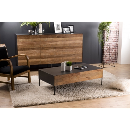 MADISON - Table basse rectangulaire 111x60cm 2...