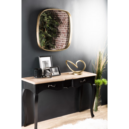 JONAS - Miroir 69x70cm coins arrondis aluminium...