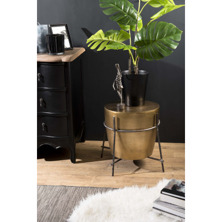 JONAS - Table d'appoint ronde 45x45cm aluminium...