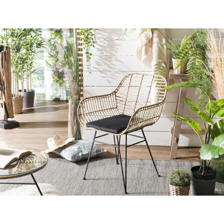 Chaise en rotin naturel