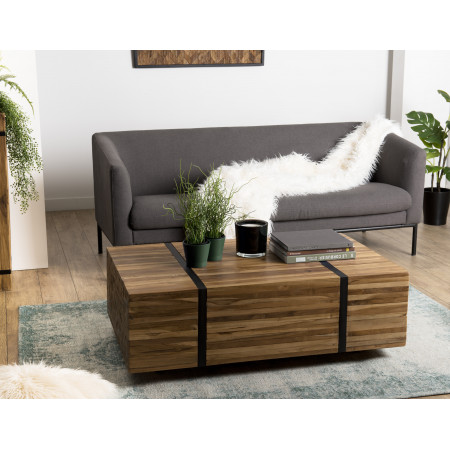 SUZY - Table basse rectangulaire 110x70cm avec...