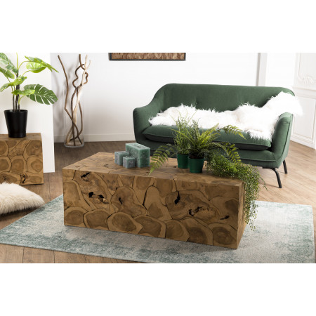 SUZY - Table basse rectangulaire 120x60cm bois...