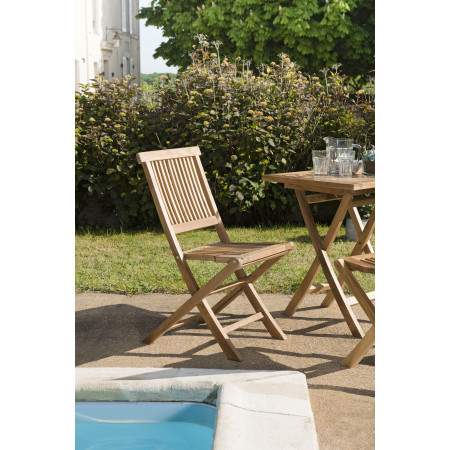 HARRIS - Ensemble de 2 chaises de jardin Java...