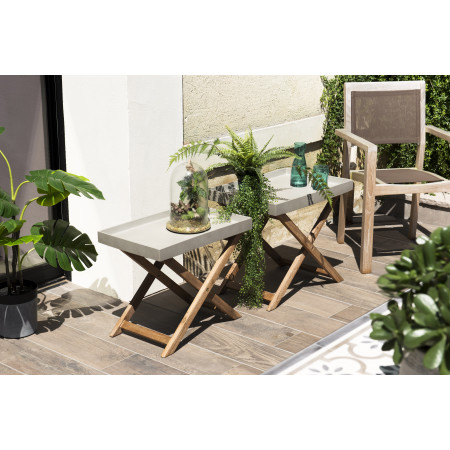 HANS - Set de 2 tables basses pliantes de...