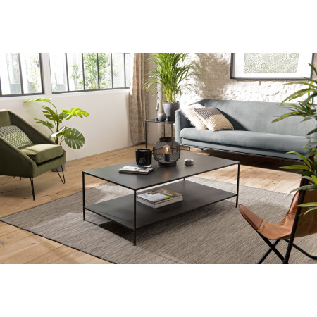 ROBIN - Table basse rectangulaire noire...