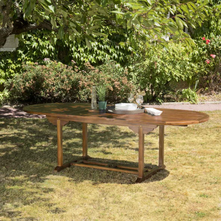 HANNA - Table de jardin 8/10 personnes - table...