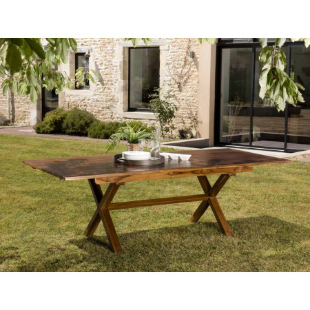 HANNA - Table de jardin 8/10 personnes -...