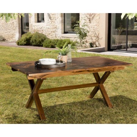 Table Carrée Pliante 60x60cm en bois de Teck, Meubles de Jardin