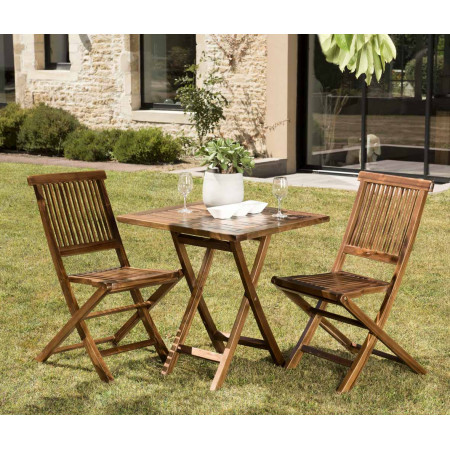 Macabane - HARRIS - Salon de Mobilier de jardin 8/10 personnes en teck -  180x100x75cm