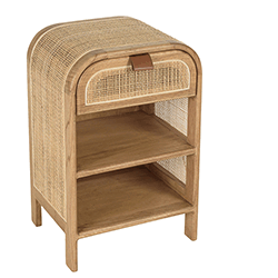 Image dynamique du chevet avec tiroir et étagère