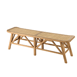 Image dynamique du banc 2 places en bois sous différents angles