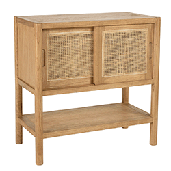 Image en mouvement du buffet avec 2 portes coulissantes