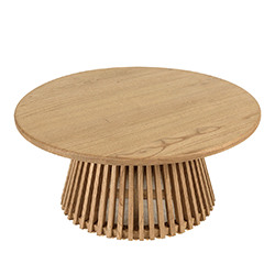 Image en mouvement de la table basse avec pied central