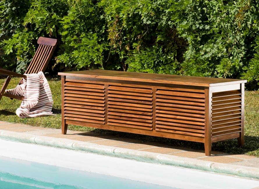 Garden storage boxes