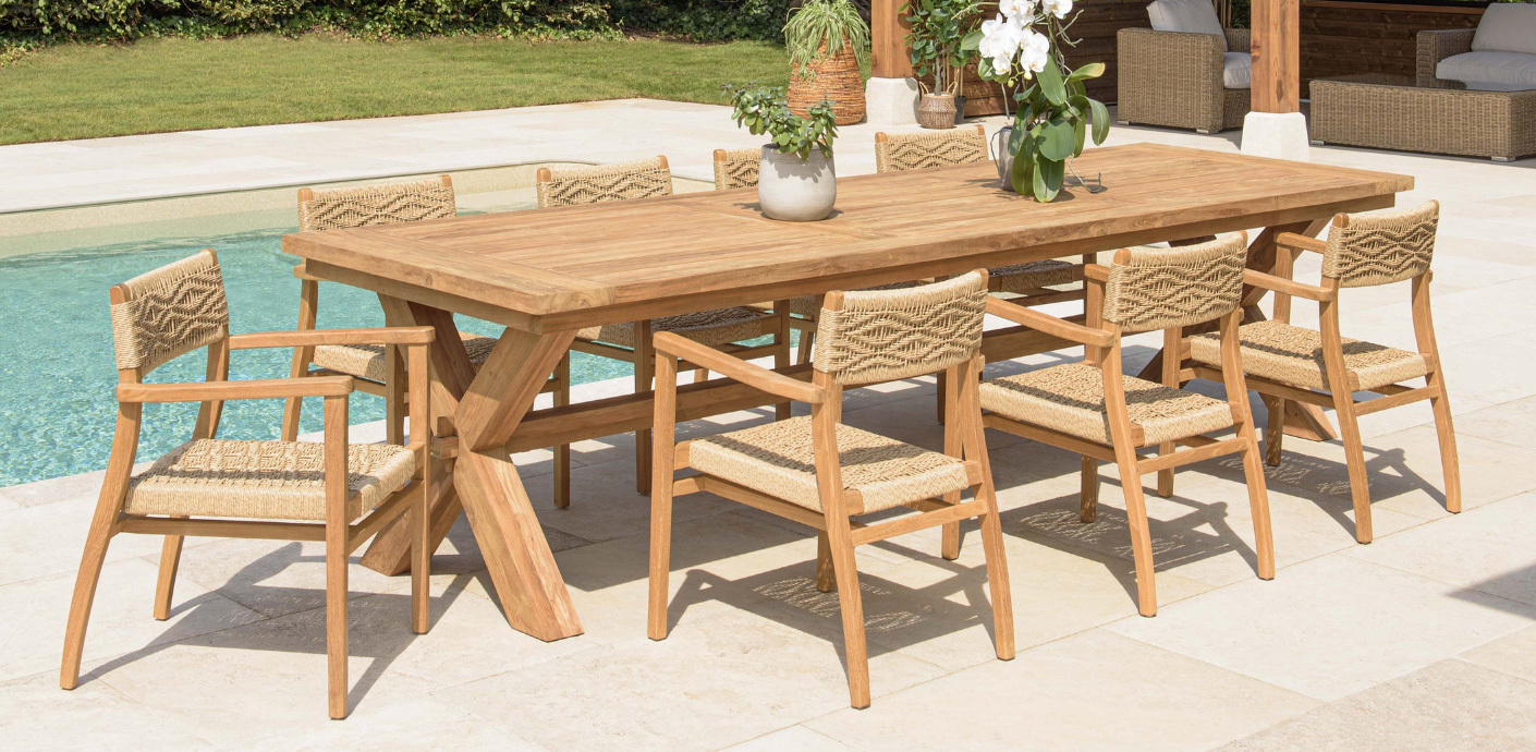 Tables et chaises de jardin